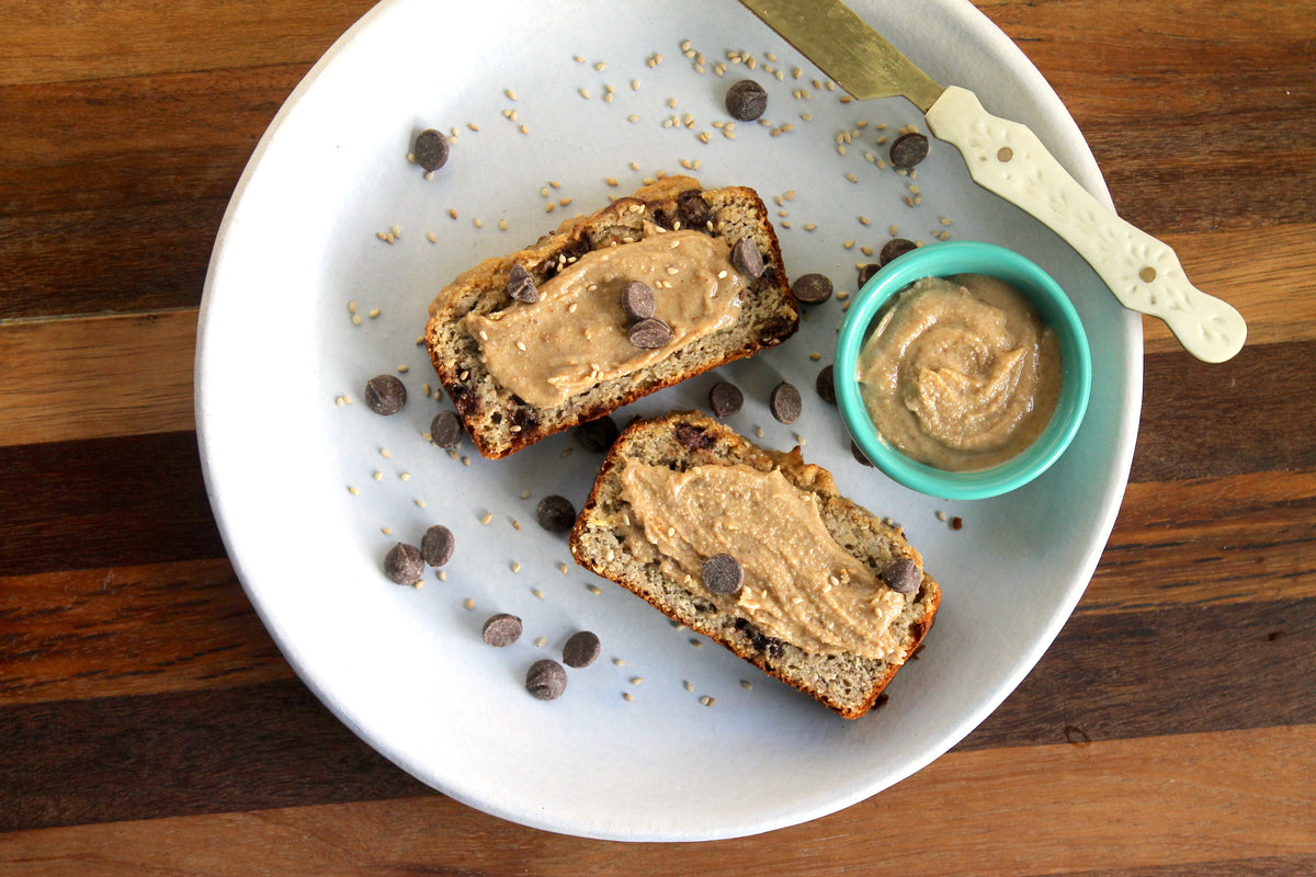 SESAME BUTTER PALEO BANANA BREAD – Seedible