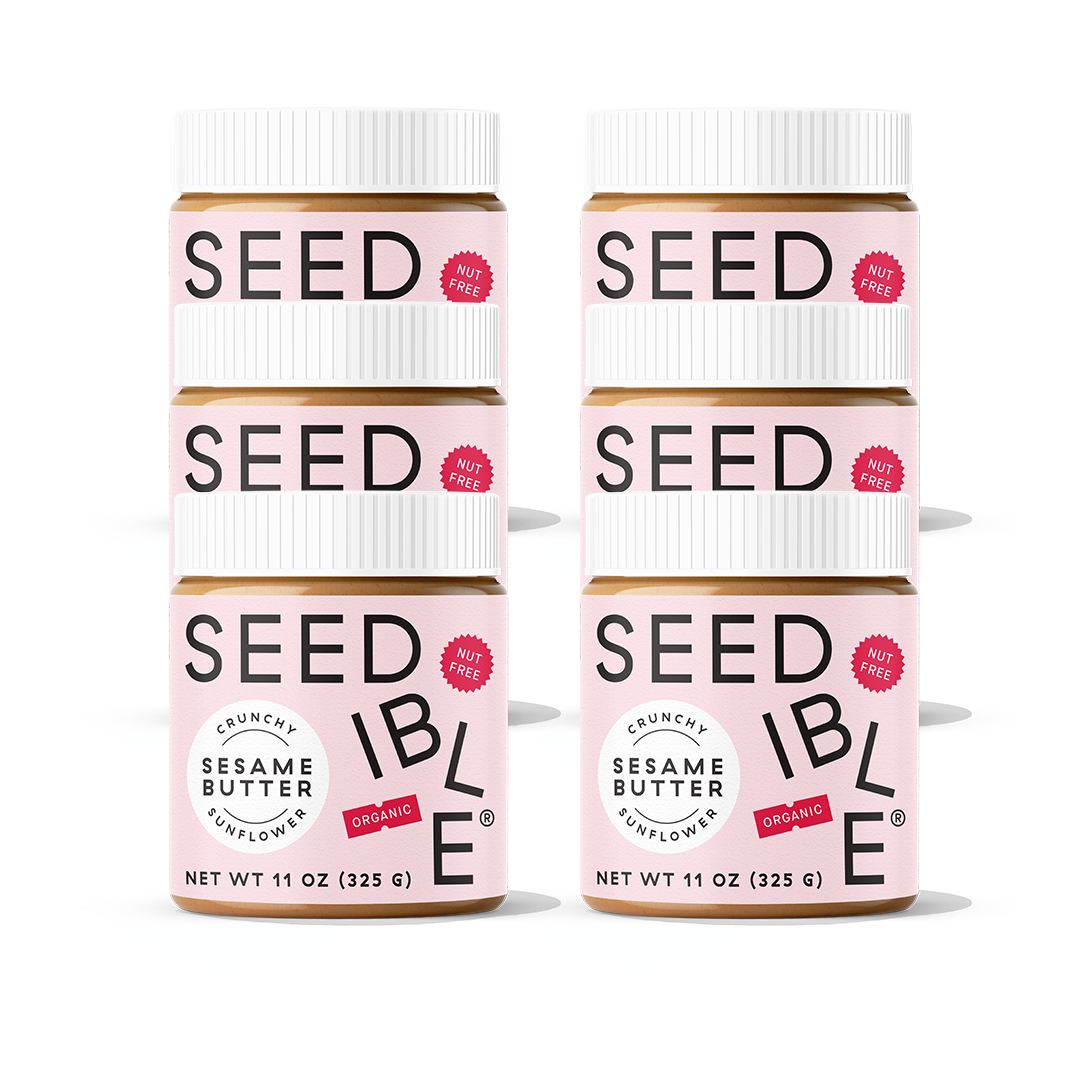 CRUNCHY SUNFLOWER SESAME BUTTER (6-PACK) – Seedible